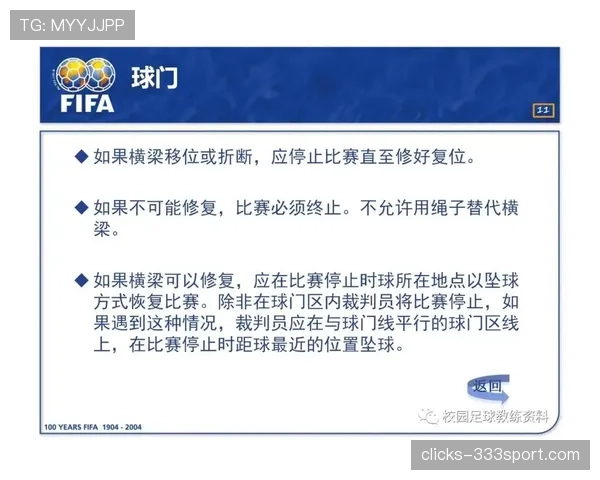 足球规则详解：标准球门尺寸及裁判判罚依据解析